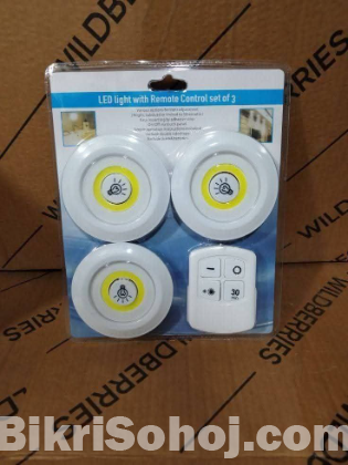 Smart Remote Control LED Light (Set of 3)